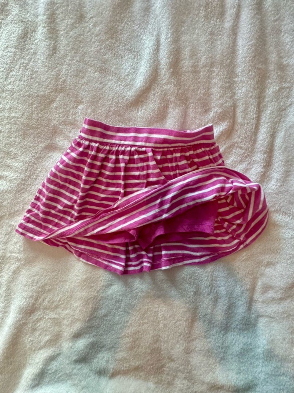 Old Navy Fuchsia and White Striped Girls Skort